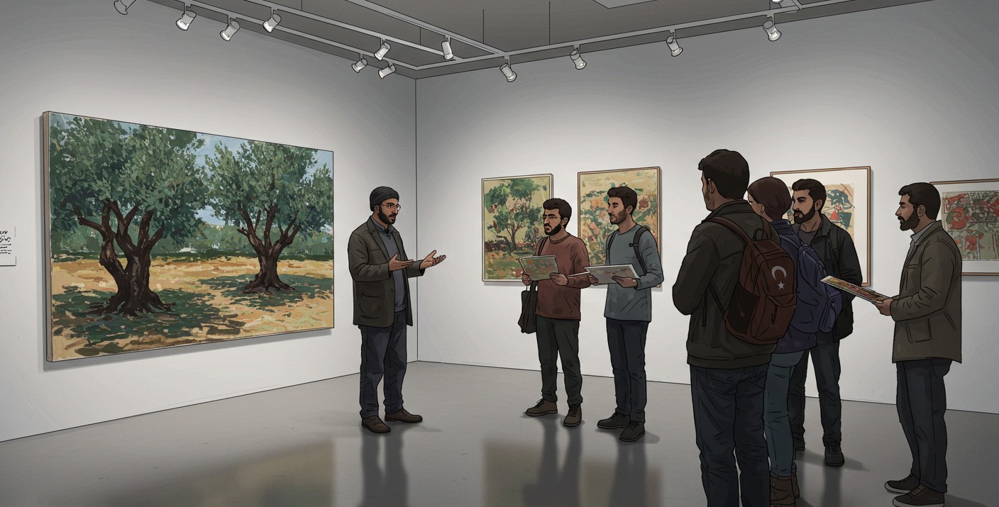 لقطة من المركز الثقافي التركي في فلسطين