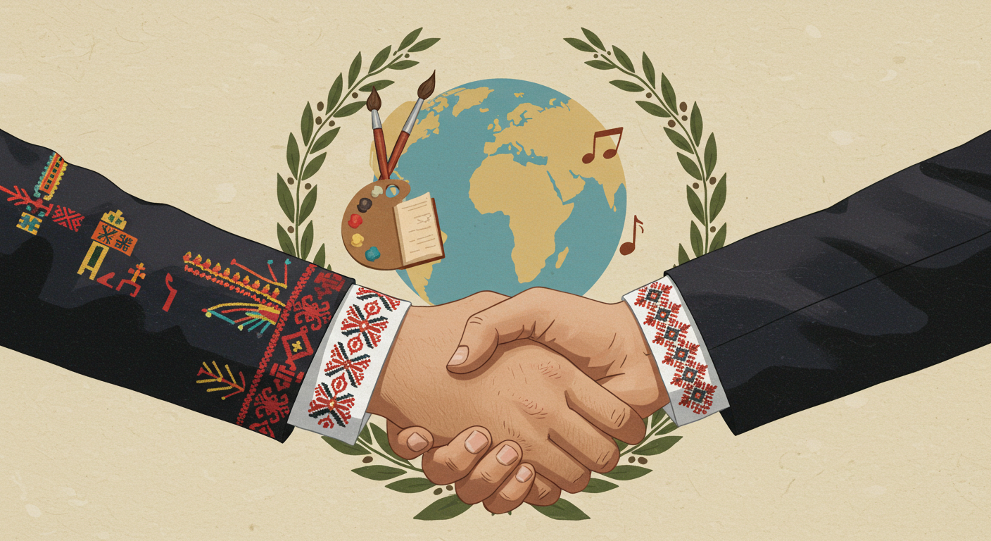 صورة تعبر عن العلاقات الثقافية